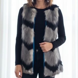 Anthropologie Elevenses Faux Fur New With Tags Vest